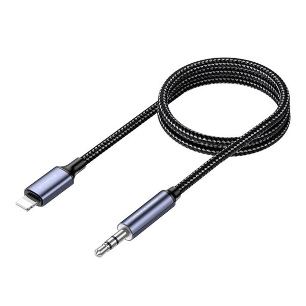 SY-A06 Audio-Transfer Series AUX Audio Cable (Lightning to 3.5mm) 1.2m-Black