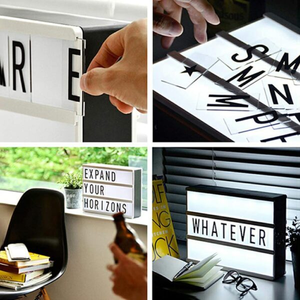 Led message light box