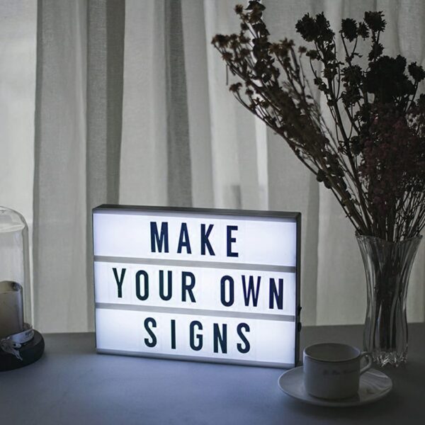 Led message light box