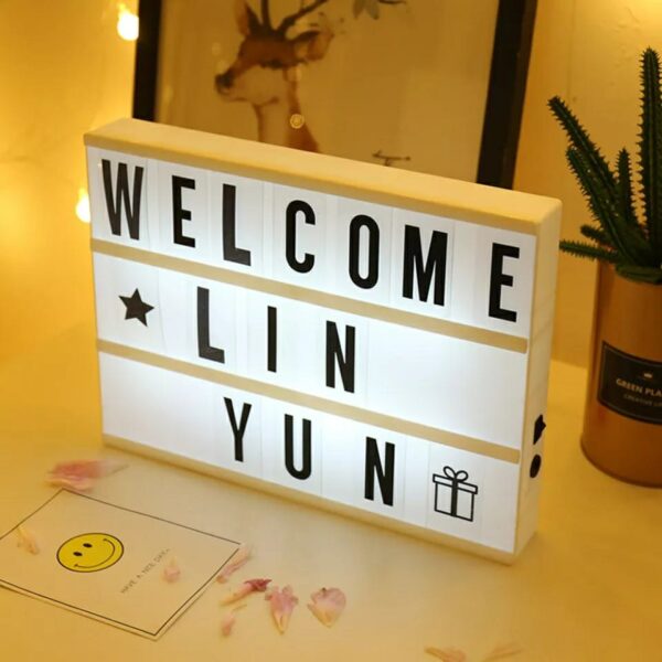 Led message light box