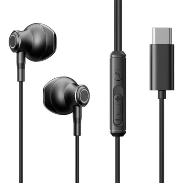 Joyroom JR-EC07 USB Type C Noir - Casque filaire