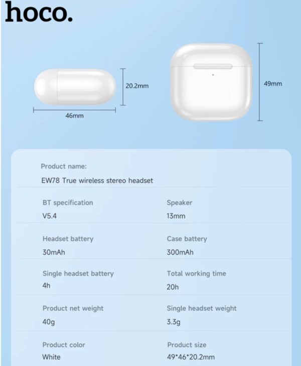 Kit Bluetooth hoco ew78