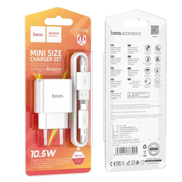 CHARGEUR HOCO C106A Micro