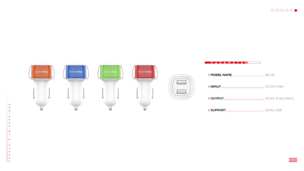 CAR CHARGEUR E-STRONG ES-01